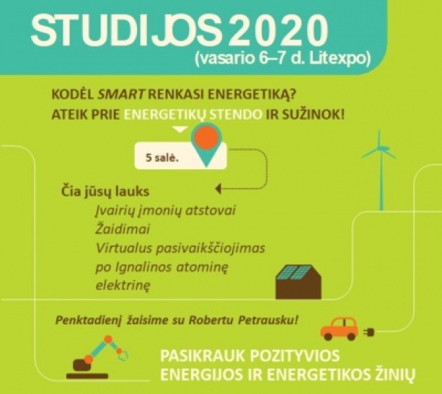 Vilniaus šilumos tinklų darbuotojai dalyvaus Litexpo parodoje Studijos 2020